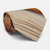 Natürliche Holzhalsschleife Krawatte (Gerollt)