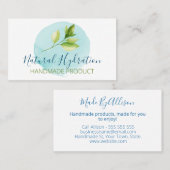 Natürliche Hydratation handgefertigte Seifenschrot Visitenkarte (Vorne/Hinten)