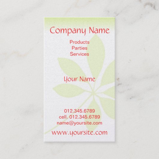 Natürliche Impression Visitenkarte (Vorderseite)