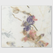 Natürliche Kraft Blumenblättrige Rose Iris Rose ro Geschenkpapier (Flach)