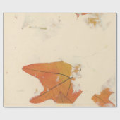 Natürliche Kraft Petals Bronze Autumn Leaf Orange Geschenkpapier (Flach)
