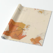 Natürliche Kraft Petals Bronze Autumn Leaf Orange Geschenkpapier (Ungerollt)