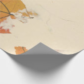 Natürliche Kraft Petals Bronze Autumn Leaf Orange Geschenkpapier (Ecke)