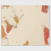 Natürliche Kraft Petals Elfenbein Herbstleaf Orang Geschenkpapier (Flach)