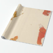 Natürliche Kraft Petals Elfenbein Herbstleaf Orang Geschenkpapier (Ungerollt)