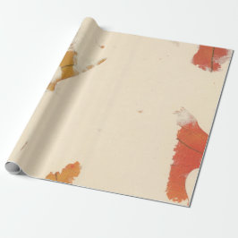 Natürliche Kraft Petals Elfenbein Herbstleaf Orang Geschenkpapier