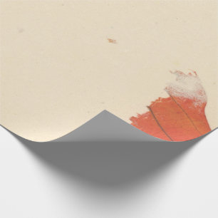 Natürliche Kraft Petals Elfenbein Herbstleaf Orang Geschenkpapier