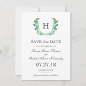 Natürliche Kranzhochzeit Speichern Sie die Datumsk Save The Date (Vorderseite)