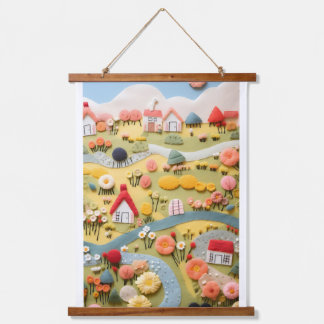 Natürliche Kunst _ Zuhause _ Blume _ Wandteppich Mit Holzrahmen