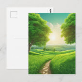 Natürliche landschaftliche Panoramen sind eine der Postkarte (Vorne/Hinten)