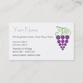 Natürliche Lebensmittelgeschäft-Visitenkarte Visitenkarte (Rückseite)