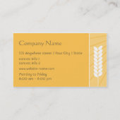 Natürliche Lebensmittelgeschäft-Visitenkarte Visitenkarte (Rückseite)