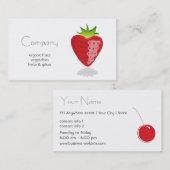 Natürliche Lebensmittelgeschäft-Visitenkarte Visitenkarte (Vorne/Hinten)