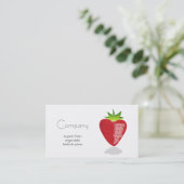 Natürliche Lebensmittelgeschäft-Visitenkarte Visitenkarte (Stehend Vorderseite)