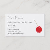 Natürliche Lebensmittelgeschäft-Visitenkarte Visitenkarte (Rückseite)