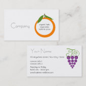 Natürliche Lebensmittelgeschäft-Visitenkarte Visitenkarte (Vorne/Hinten)