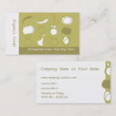 Natürliche Lebensmittelgeschäft-Visitenkarte Visitenkarte (Vorne/Hinten)