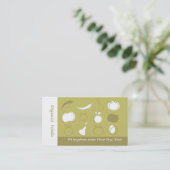 Natürliche Lebensmittelgeschäft-Visitenkarte Visitenkarte (Stehend Vorderseite)