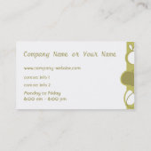 Natürliche Lebensmittelgeschäft-Visitenkarte Visitenkarte (Rückseite)