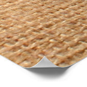 natürliche Leinenstruktur als Background-Bagging, Poster (Ecke)