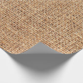 Natürliche Leinenstruktur als Hintergrund Geschenkpapier (Ecke)