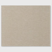 Natürliche Leinenstruktur Stoff Geschenkpapier (Flach)