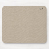 Natürliche Leinenstruktur Stoff Mousepad (Vorne)