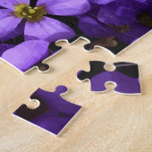 Natürliche Lila Blume Muster Erwachsene Puzzle (Seite)