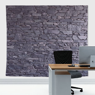 Natürliche lila-violette Stein-Schiefer-Ziegelwand Wandteppich