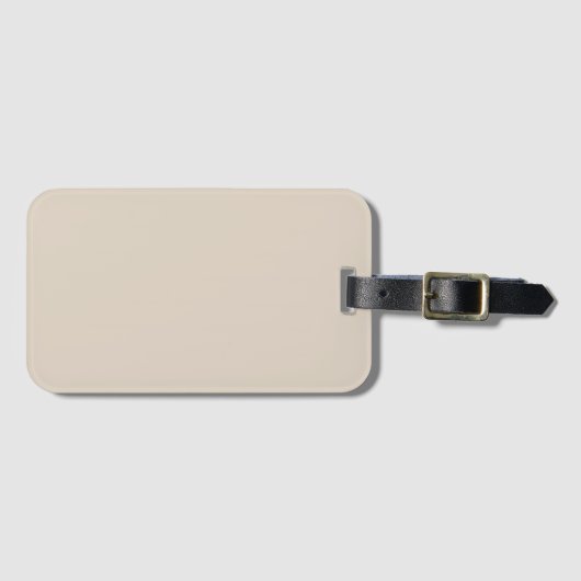 Natürliche Linde Farbe Gepäckanhänger (Vorderseite (Horizontal))