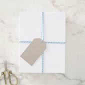 Natürliche Linde Farbe Geschenkanhänger (Mit Garn)