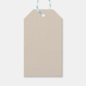 Natürliche Linde Farbe Geschenkanhänger (Vorderseite)