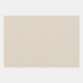 Natürliche Linde Farbe Geschenkpapier Set (Vorderseite 3)