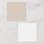 Natürliche Linde Farbe Mitteilungskarte (Vorne/Hinten)