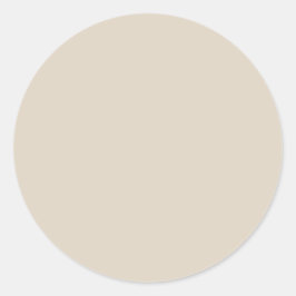 Natürliche Linde Farbe Runder Aufkleber
