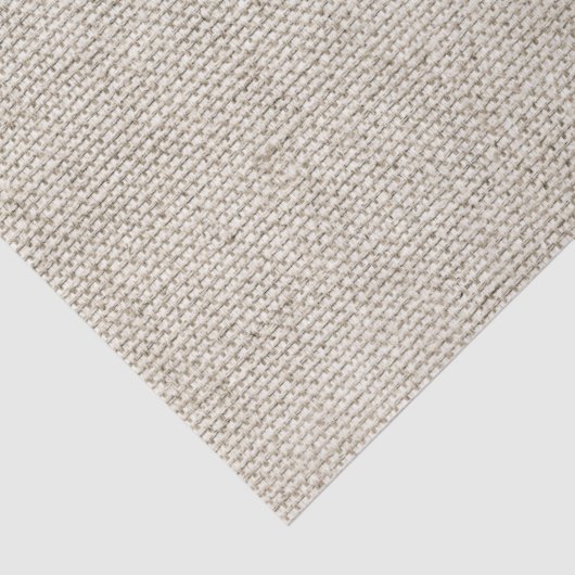 Natürliche Linen Burlap Fabric Muster zeitlos Chic Seidenpapier (Detail)