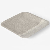 Natürliche Linenstoffe Farben zeitlos Pappteller (Gewinkelt)