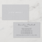Natürliche Linentextur Visitenkarte (Vorne/Hinten)