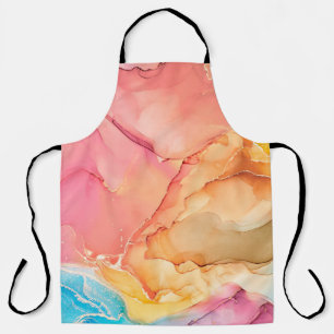 Natürliche Luxus-Abstraktkunst Fluid Art Malerei i Schürze