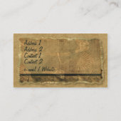 Natürliche Nostalgie Visitenkarte (Rückseite)