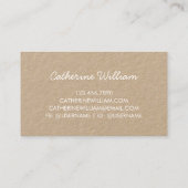 Natürliche Öko Bio Lavendel Wasserfarben Visitenkarte (Rückseite)