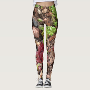 natürliche Pflanze Blume sukkulente Kakteen Leggings