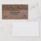 Natürliche pinestraw Laubdecke Visitenkarte (Vorne/Hinten)