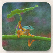 Natürliche Regenschirme Getränkeuntersetzer (Vorderseite)