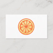 Natürliche Reinigungsleistung Orangenschwamm Visitenkarte (Rückseite)