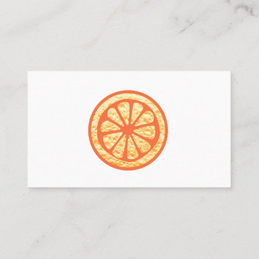 Natürliche Reinigungsleistung Orangenschwamm Visitenkarte (Rückseite)