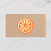 Natürliche Reinigungsleistung Orangenschwamm Visitenkarte (Rückseite)