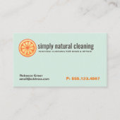 Natürliche Reinigungsleistung Orangenschwamm Visitenkarte (Vorderseite)