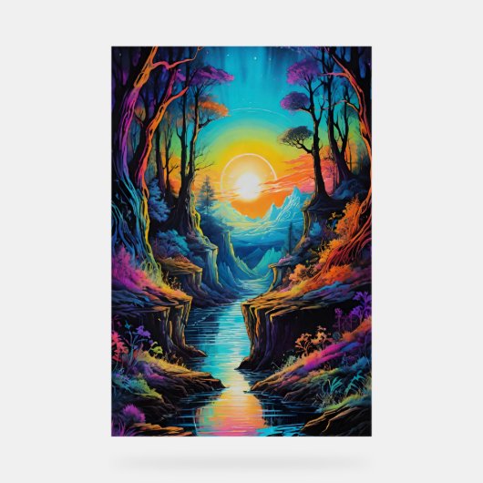 natürliche Reise Acrylschild (Vorderseite)