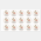 Natürliche Rose Essenzielle Öle Wasserfarben Etiketten (Blatt)